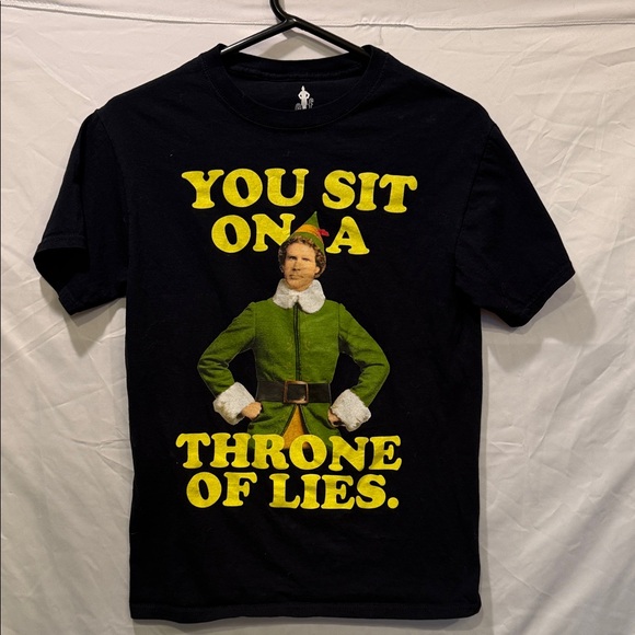 Ripple Junction Black Tee with Elf Graphic - Picture 1 of 3